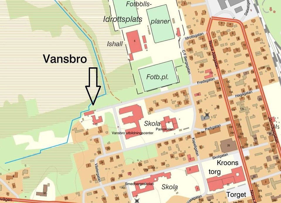 Illustrationsbild nya brandstationen Vansbro.